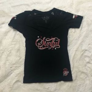 V-Neck Affliction Tee